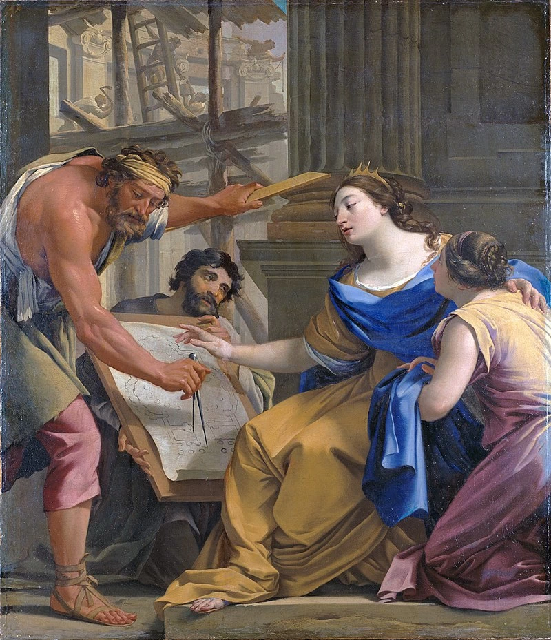 Artemisia costruisce il mausoleo, 1640 - Nationalmuseum, Stockholm